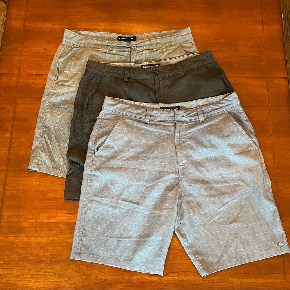 O'Neill Men's Shorts Flat Front 3 pair bundle size 36